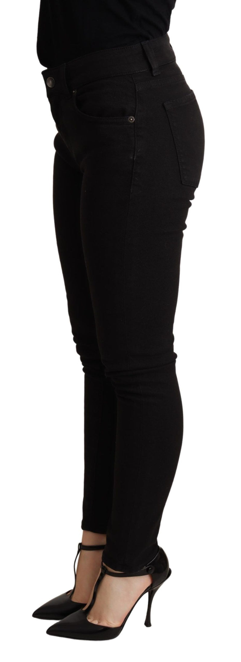 Elegant Slim Black Skinny Jeans Dolce & Gabbana