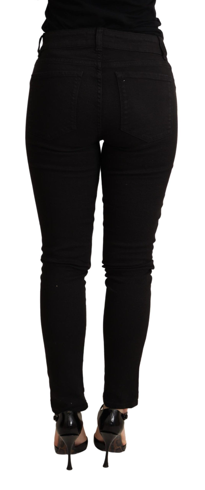 Elegant Slim Black Skinny Jeans Dolce & Gabbana