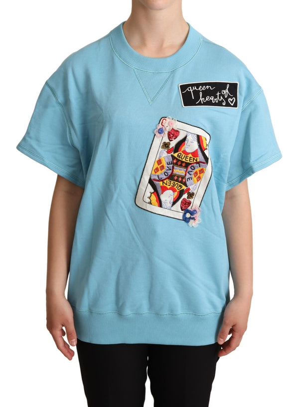 Queen of Hearts Cotton Sweater Dolce & Gabbana