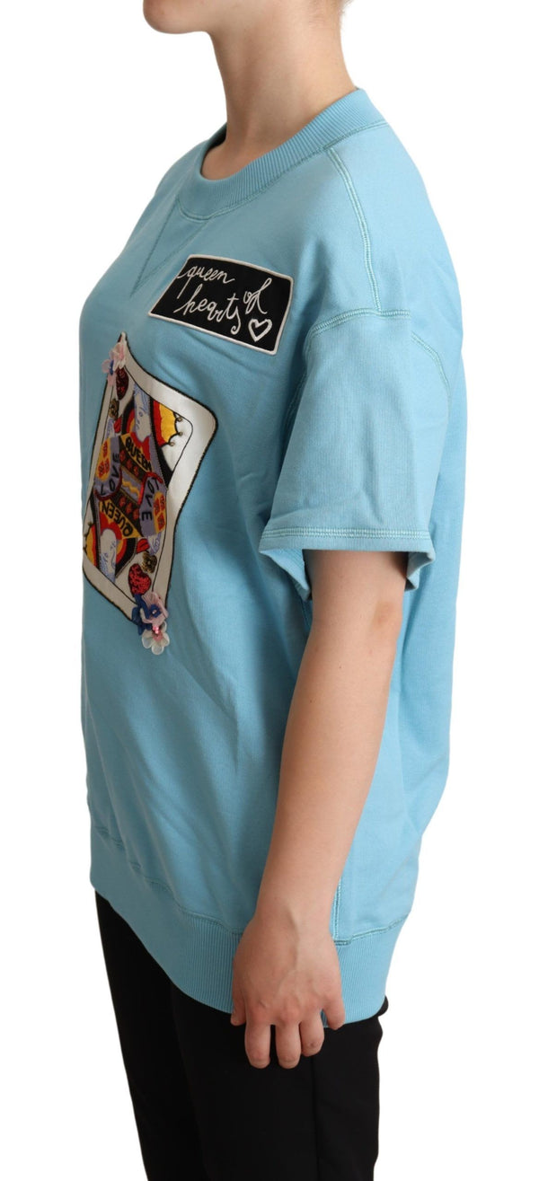 Queen of Hearts Cotton Sweater Dolce & Gabbana