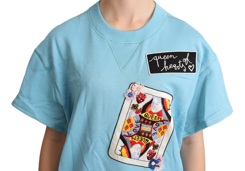 Queen of Hearts Cotton Sweater Dolce & Gabbana