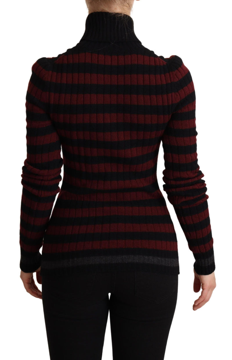 Chic Striped Wool-Cashmere Sweater Dolce & Gabbana