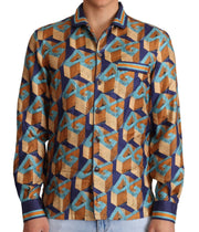 Elegant Silk Casual Shirt with DG Logo Dolce & Gabbana