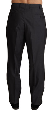 Elegant Gray Skinny Dress Trousers Dolce & Gabbana