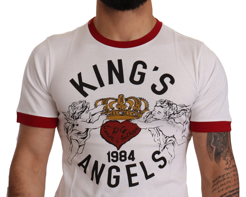 Exquisite Angelic Motif Cotton T-Shirt Dolce & Gabbana