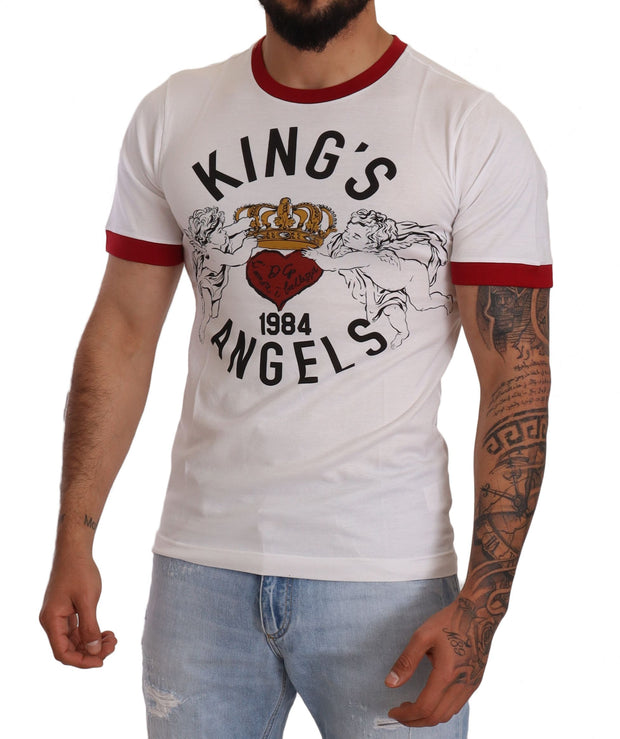 Exquisite Angelic Motif Cotton T-Shirt Dolce & Gabbana