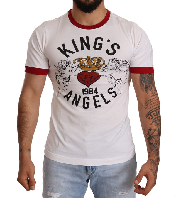 Exquisite Angelic Motif Cotton T-Shirt Dolce & Gabbana