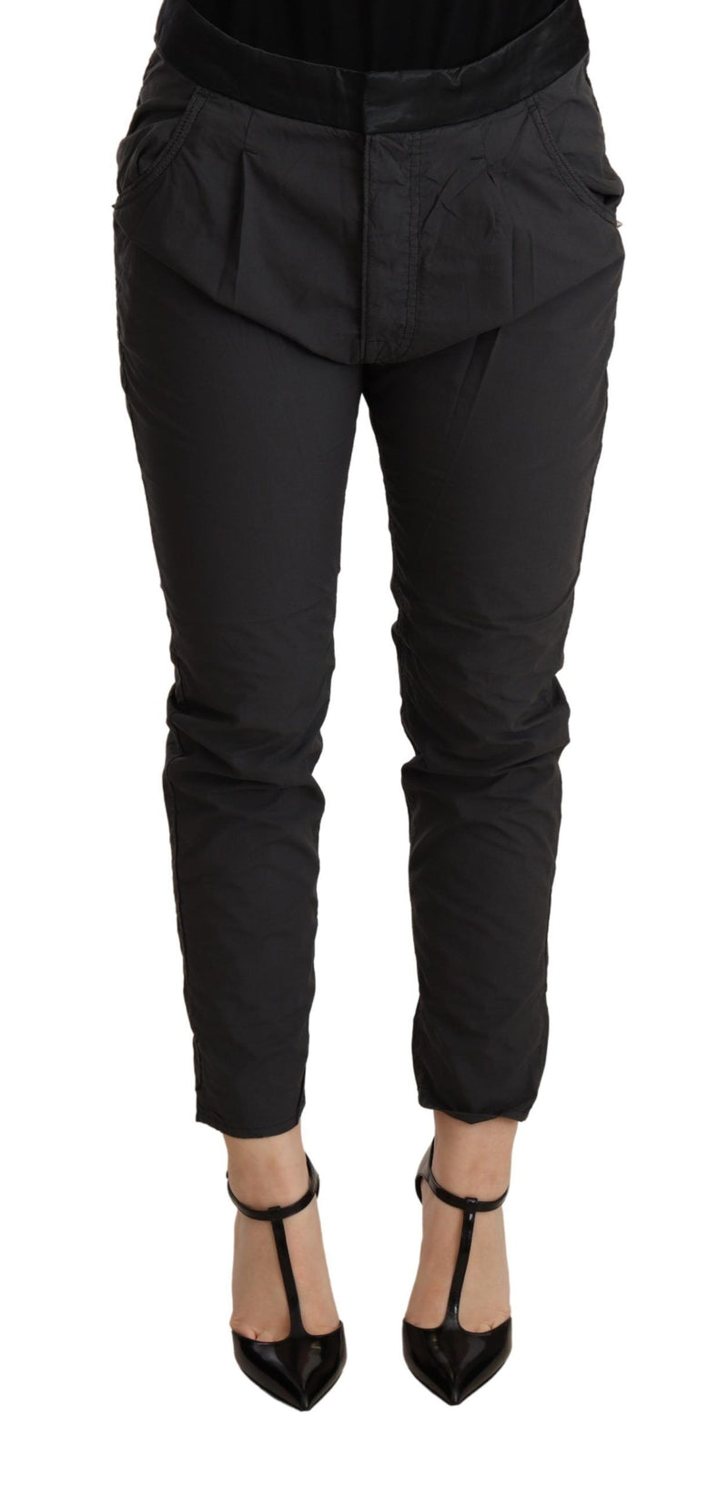 Elegant Mid Waist Slim Fit Skinny Pants CYCLE