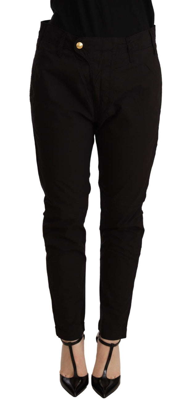 Elegant Black Baggy Cotton Pants CYCLE