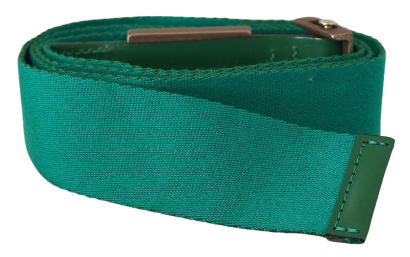 Elegant Green Adjustable Cotton Belt GF Ferre