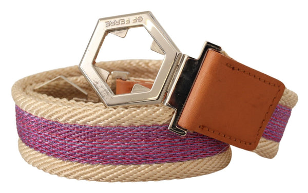 Elegant Multicolor Leather Fashion Belt GF Ferre