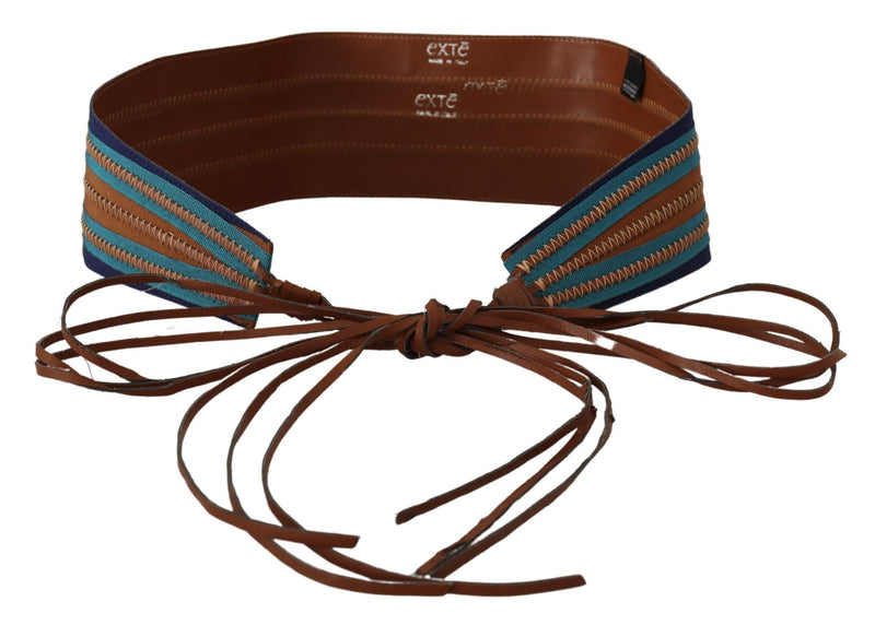 Elegant Multicolor Leather Waist Belt Exte