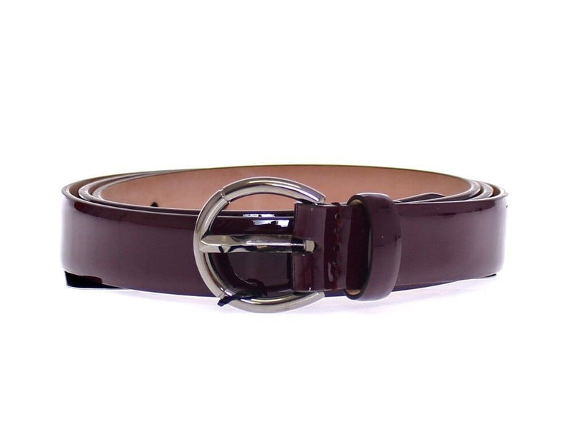 Elegant Purple Leather Belt - Italian Elegance Dolce & Gabbana