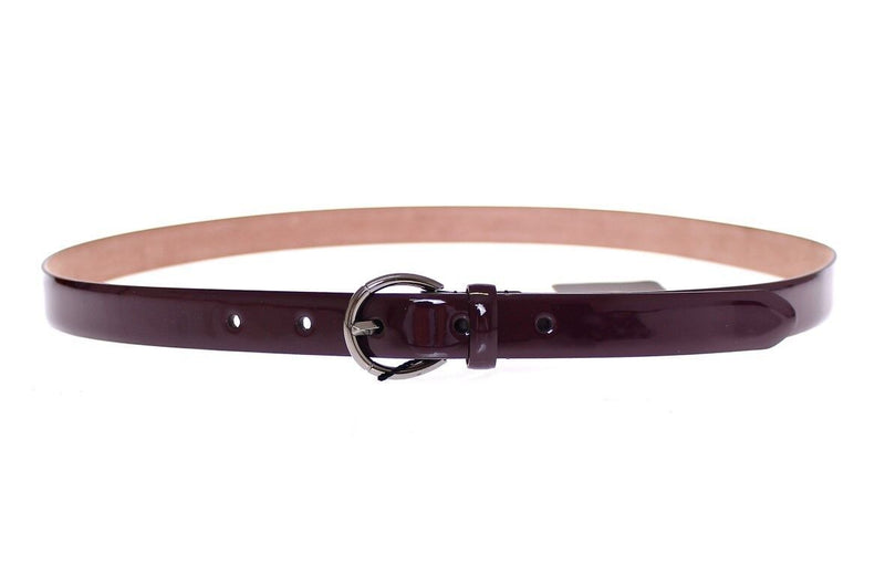 Elegant Purple Leather Belt - Italian Elegance Dolce & Gabbana