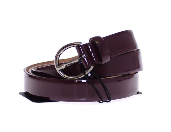 Elegant Purple Leather Belt - Italian Elegance Dolce & Gabbana