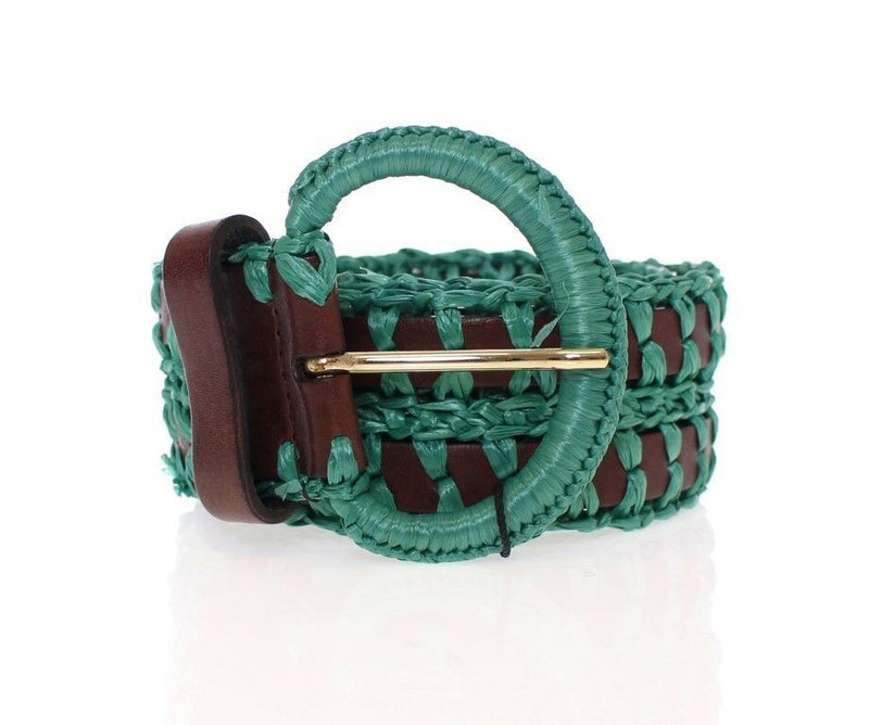 Enchanting Corset-Style Woven Raffia Belt Dolce & Gabbana