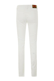 White Cotton Women's Jeans Love Moschino