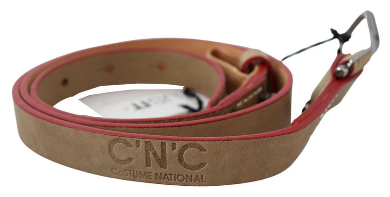 Beige Leather Fashion Belt Costume National