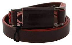 Elegant Brown Leather Fashion Belt Costume National