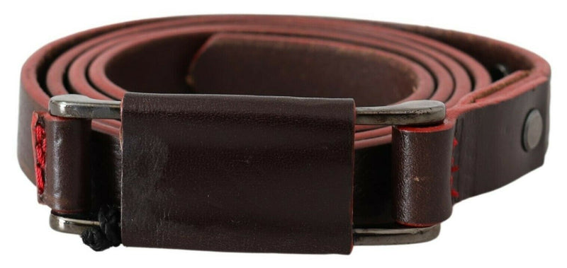 Elegant Brown Leather Fashion Belt Costume National