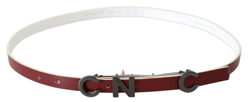 Chic Maroon Leather Fashion Belt Costume National