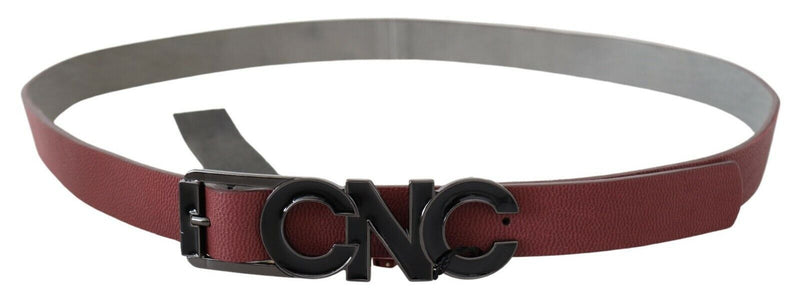 Elegant Maroon Leather Fashion Belt Costume National