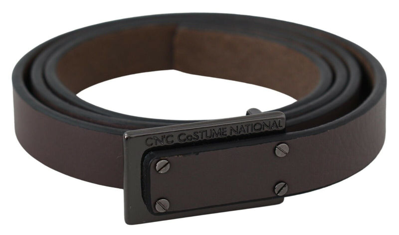 Elegant Brown Leather Fashion Belt Costume National