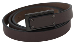 Elegant Brown Leather Fashion Belt Costume National