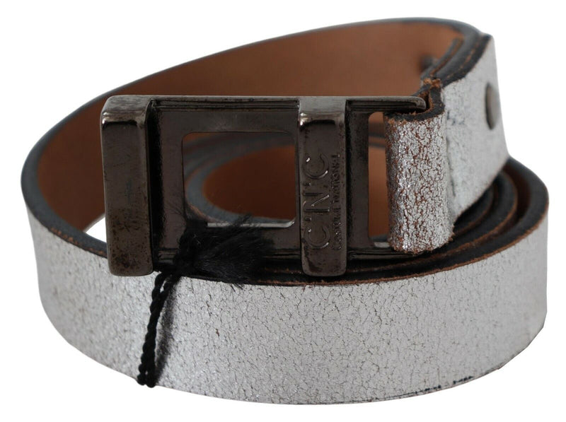 Elegant Silver Leather Fashion Belt Costume National