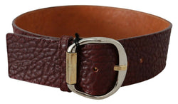 Elegant Brown Leather Fashion Belt GF Ferre