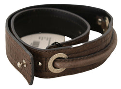 Elegant Brown Leather Fashion Belt Costume National