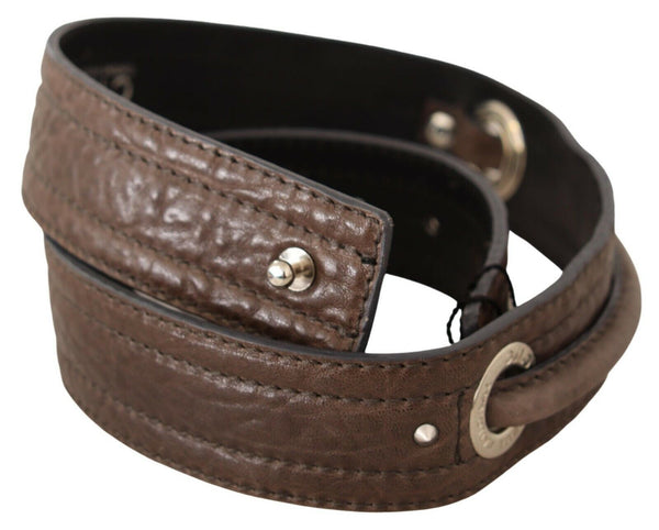 Elegant Brown Leather Fashion Belt Costume National