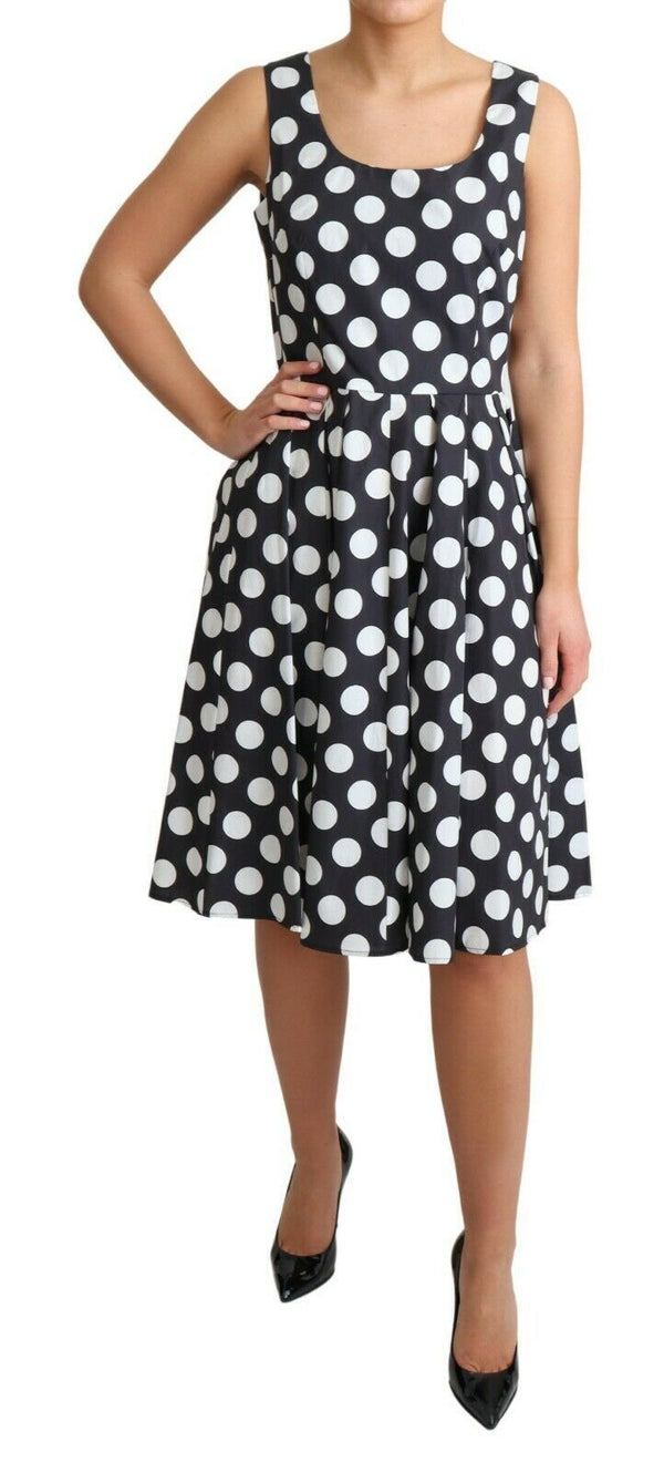 Polka Dot Sleeveless A-Line Dress Dolce & Gabbana