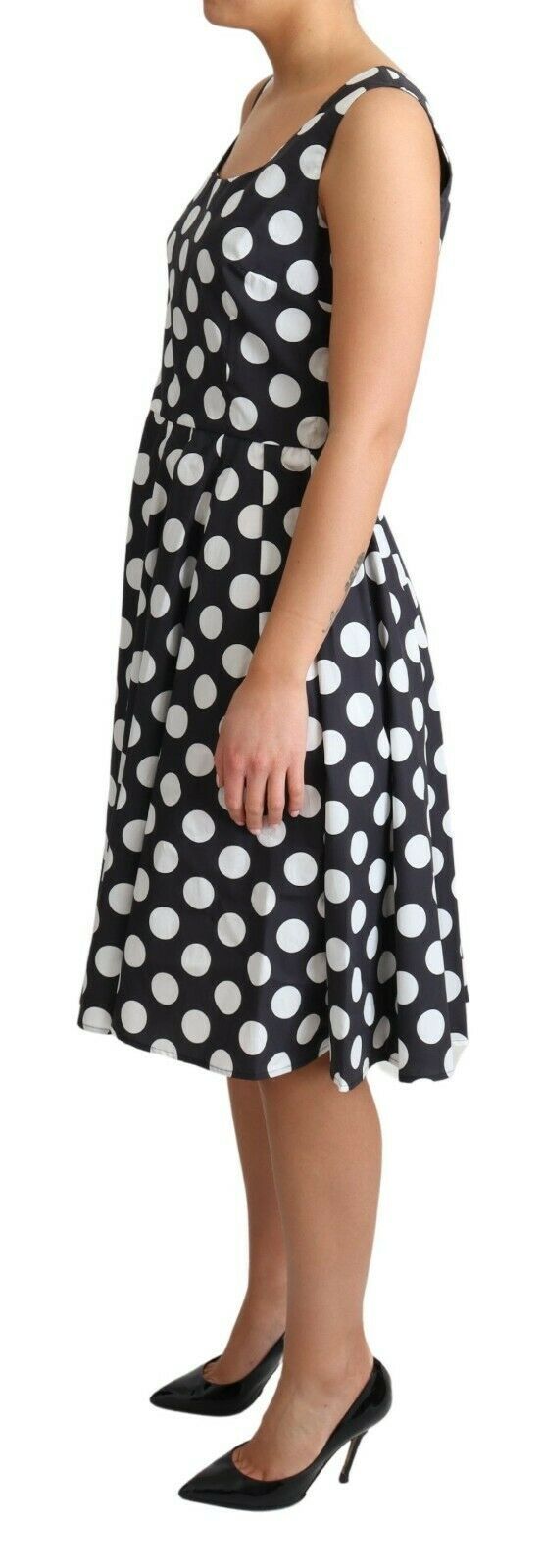 Polka Dot Sleeveless A-Line Dress Dolce & Gabbana