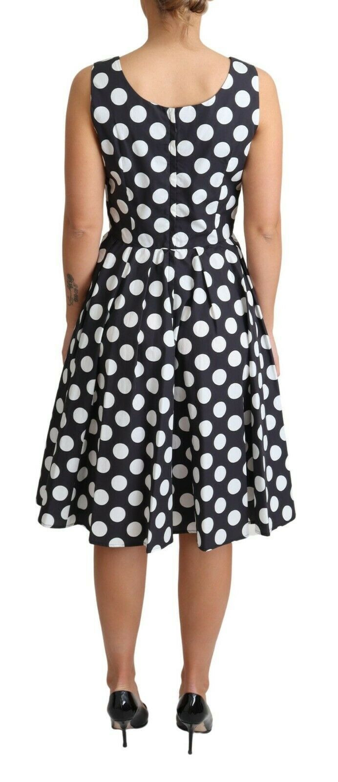 Polka Dot Sleeveless A-Line Dress Dolce & Gabbana