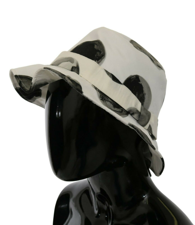 Polka Dot Cotton Bucket Hat - White & Black Dolce & Gabbana