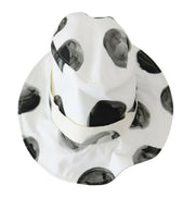 Polka Dot Cotton Bucket Hat - White & Black Dolce & Gabbana