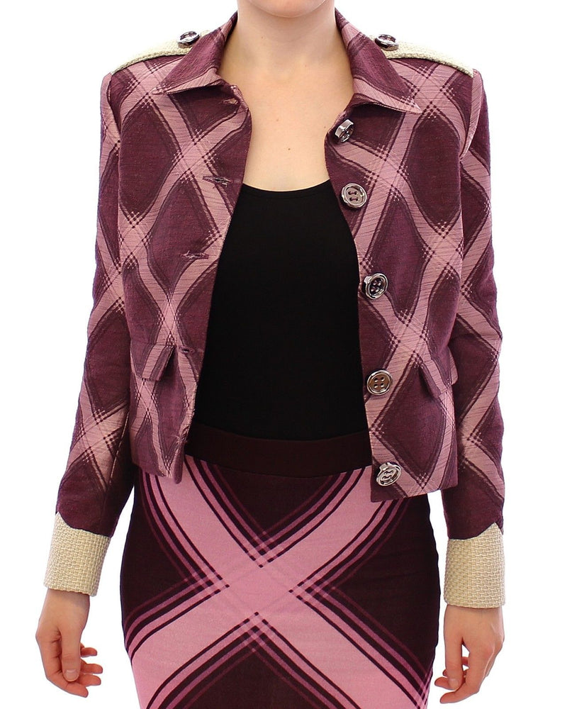 Elegant Multicolor Check Print Jacket House of Holland