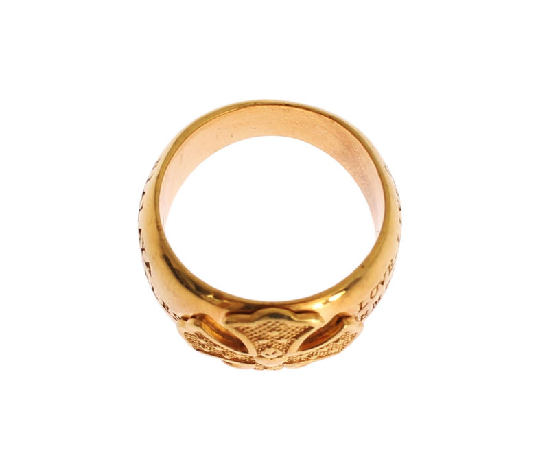 Glamorous Gold-Plated Sterling Silver Ring Nialaya