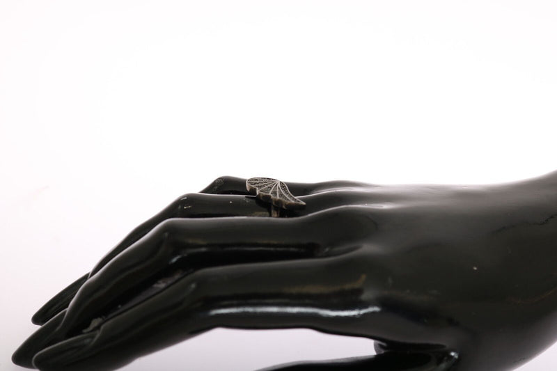 Black Rhodium Silver Crystal Ring Nialaya