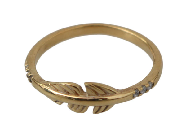 Elegant Gold CZ Crystal Women's Ring Nialaya