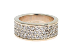 Glamorous Silver CZ Crystal Embellished Ring Nialaya