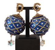 Dazzling Festive Crystal Clip-On Earrings Dolce & Gabbana