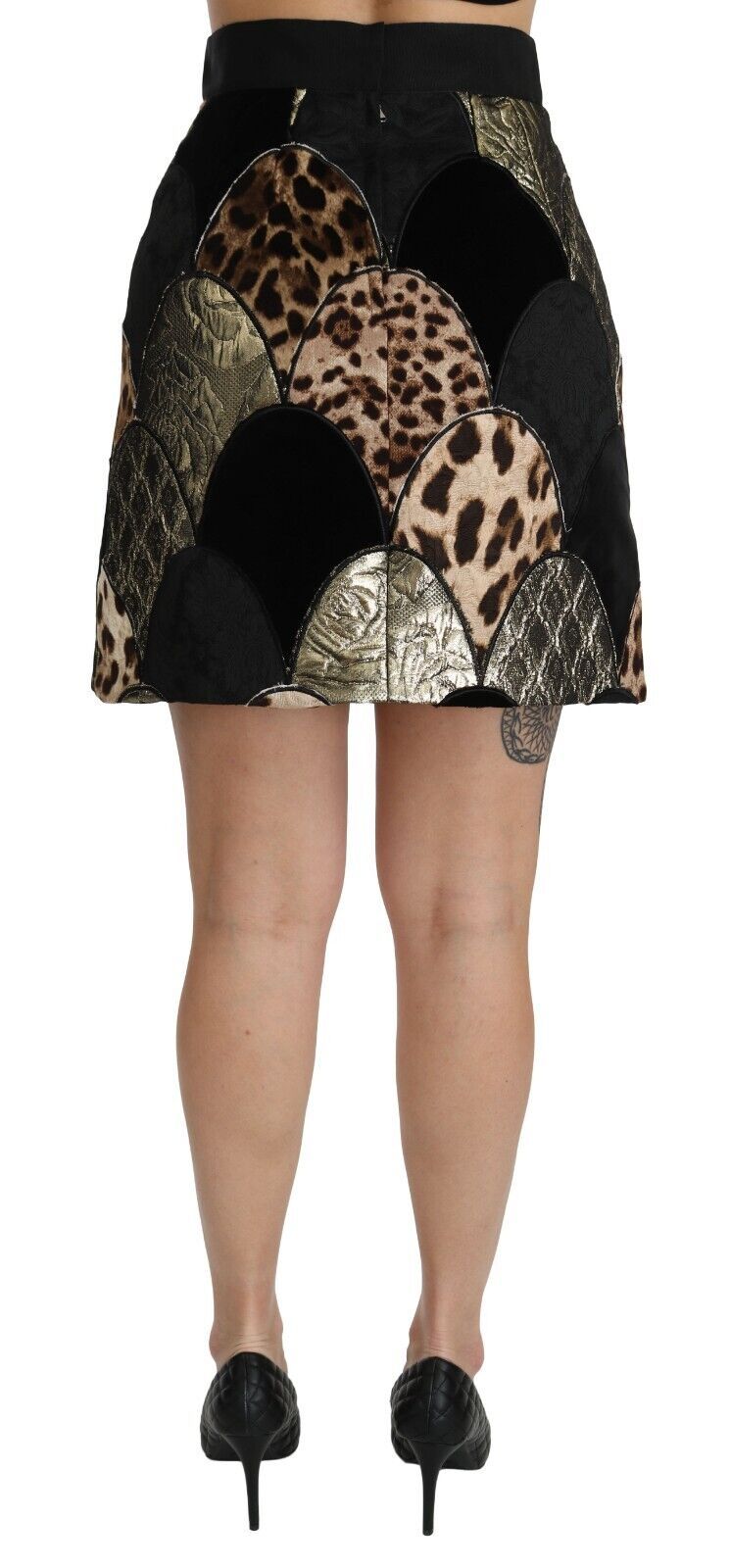 High-Waisted Leopard Print Skirt Dolce & Gabbana