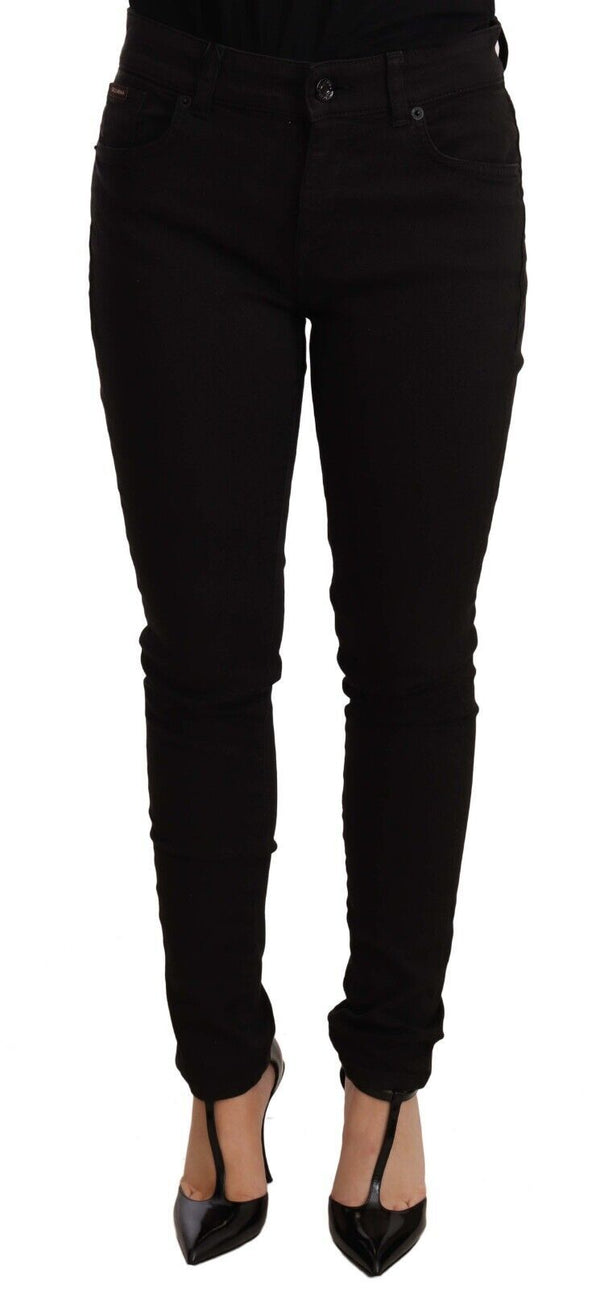 Chic Black Mid-Waist Skinny Denim Jeans Dolce & Gabbana