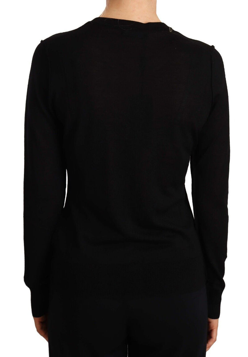 Elegant Crewneck Virgin Wool Sweater Dolce & Gabbana