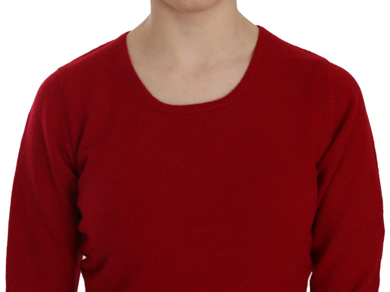 Elegant Red Cashmere Pullover Blouse MILA SCHÖN