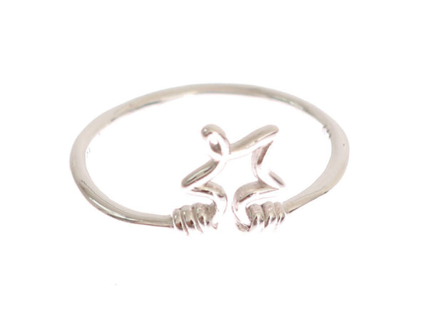 Chic Silver Statement Ring Nialaya