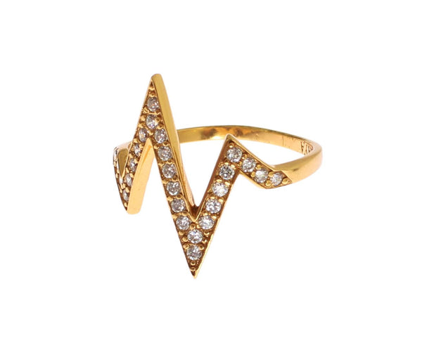 Glamorous Gold Plated Sterling Silver Ring Nialaya