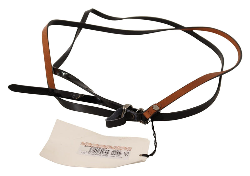 Elegant Brown Leather Fashion Belt Costume National